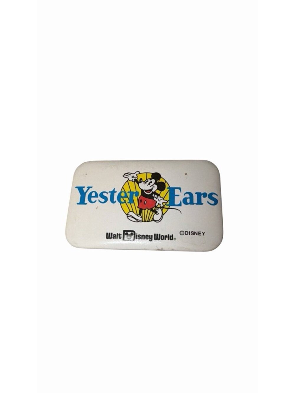 Disney Vintage Yester Ears Mickey Mouse Disney World Pinback Button